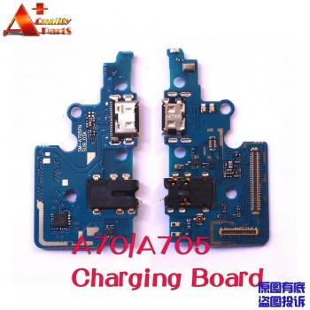 Tira de botones laterales y cable flexible para Samsung Galaxy A70 (A705F, A705DS, A705FN) - LCD, USB y micrófono