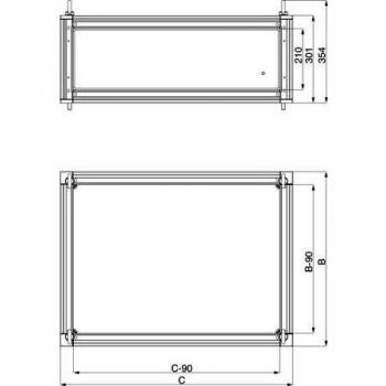 Schneider elec pue - mam 38 11 - Camara embarrado superior 300x600x800mm