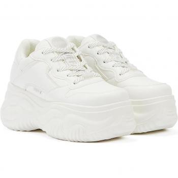 Buffalo Blader One Vegan Nappa Zapatillas de Plataforma para Mujer, Color Blanco, Tallas EU38 y EU40