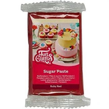 FunCakes Pasta De Azúcar Rojo Rubí G, 250 Gramo