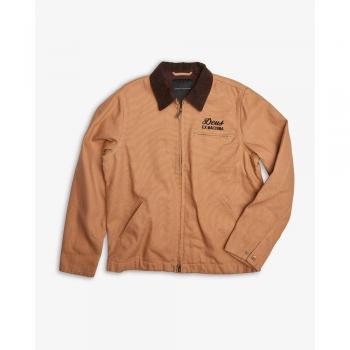 Deus Ex Machina Spectacular Design Work Jacket for Men in Mustard