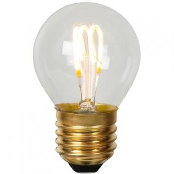 Lámpara LED Filamento E27 G45 3W 210lm 2700K Regulable Transparente