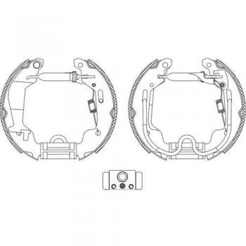 HELLA 8DB 355 004-781 Brake Shoe Set - R1120