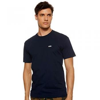Vans Men's Left Chest Logo T-Shirt - Navy Blue - Short Sleeve - Size S