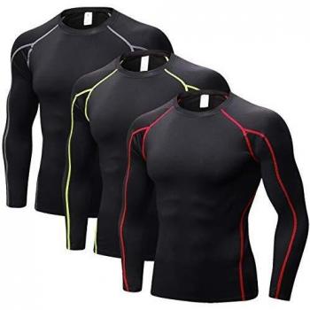 ZENGVEE para Camisetas de Compresión Hombres de Secado Rápido, Paquete de 3 Chalecos, Camisetas para Hombre, Camisetas Sin Mangas