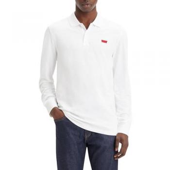 Polo Levi's Housemark Manga Corta Slim Hombre, Color Blanco Puro, Talla M