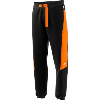 Pantalón de tenis de hombre TRVL VENT adidas, largos, negro, multideporte