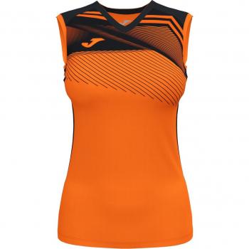 Joma Supernova II Women's Sleeveless T-Shirt - Orange/Black