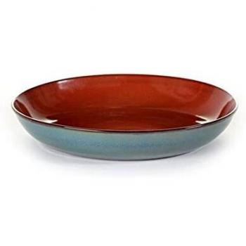 Serax Set 4 Terres De Rêves Plato de Pasta diam. 23.5 cm Herrumbre/Azul Ahumado