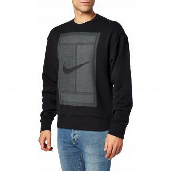 Nike M Nkct Crew FLC Reverse LS Sudadera, Hombre, Black/Off Noir, XL