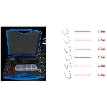Kit de grapadora en caliente, para reparación de parachoques de plástico, carcasas ligeras, recambio de Soldaduras, abolladuras, Set Con 400 grapas