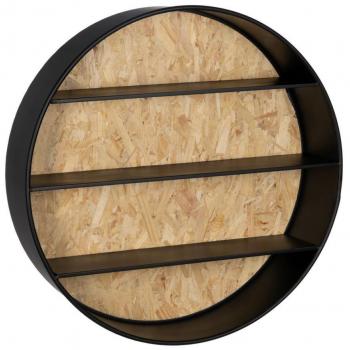 Estantería de Hierro DMF Negro Natural 92 x 22,5 x 92 cm
