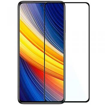 Protector de Pantalla para Xiaomi Pocophone POCO X3 NFC/PRO Cristal Templado 9H 9D Vidrio Antigolpes Borde Negro