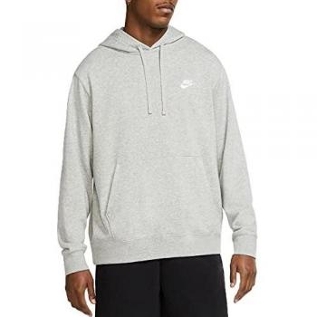 Nike Men's M NSW Club Hoodie PO FT Sweatshirt, Grigio, M