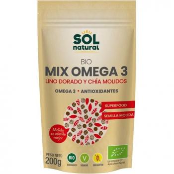 Mix Omega-3 Lino y Chía Molidas Bio 200g Sol Natural