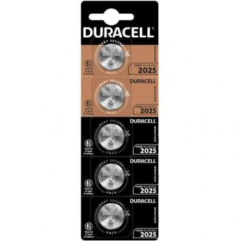 Pila Botón de Litio CR2025 3V Duracell Blíster de 5 Unidades