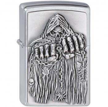Zippo 2000860 - Mechero con Relieve de Muerte