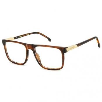 Carrera 1136 EX4 Brown Rectangle Prescription Glasses for Men, Size 56 mm