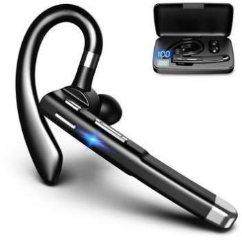 Auricular Bluetooth 5.0 Mono YYK-520 con Gancho para Automóvil y Estuche de Carga