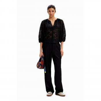 Desigual Dharma Women's Loose Fit Blouse Black