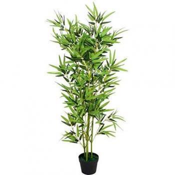 Artificial Bamboo Plant with Pot 120 cm Green