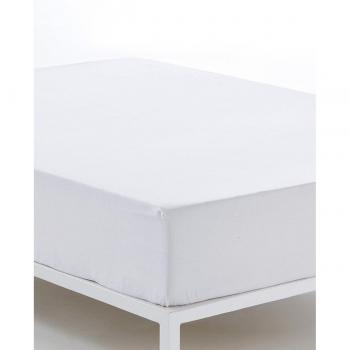 Sábana Bajera Ajustable Alexandra House Living Blanco 105 x 190/200 cm