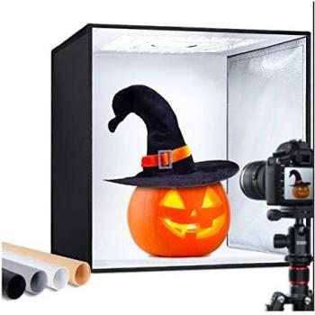Caja de Luces, Estudio Fotográfico de 50 x 50 x 50 CM, Incluye 4 Palillos
