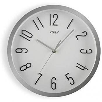 Versa 20550049 Reloj De Pared Plateado Dia 30, Aplica