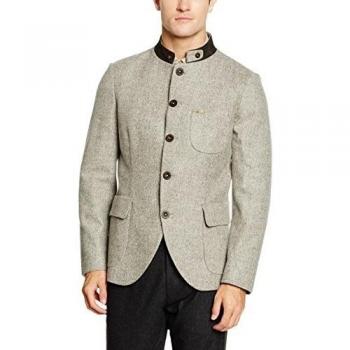 Luis Trenker Sandro Loden, Chaqueta de Traje para Hombre, Grau