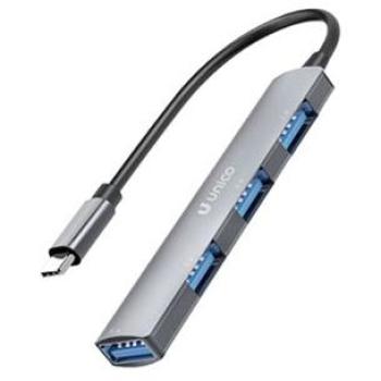 Adaptador HUB 4 en 1 USB C Único con Salida HDMI, Puertos USB y Conexión Ethernet