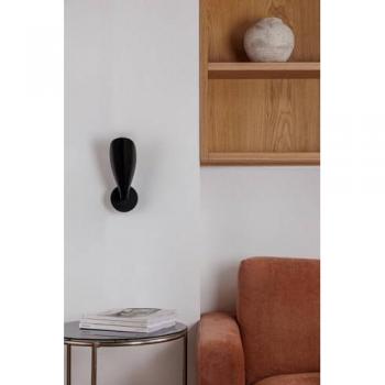 Aplique de pared FARO BARCELONA Liggera negro acero ancho 10,3 cm
