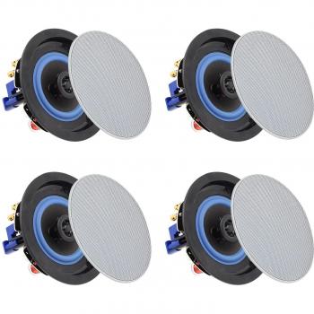Altavoz Bluetooth Herdio empotrado en techo redondo 160W sistema de altavoces 2 vías 4 pulgadas