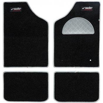 Simoni Racing TSR/AI Simoni Racing Floor Mat Set Uni tipo A/Inox, 48 x 70/48 x 34 cm, color negro