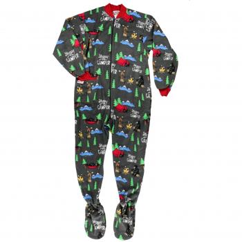 LazyOne Unisexo Happy Camper Footie Onesie Adulto M