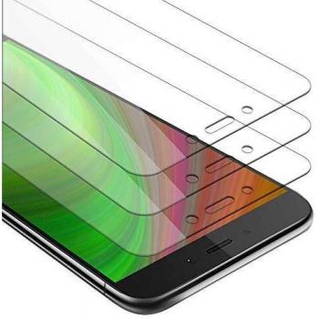 3x Película Protectora de Cristal Templado para Xiaomi RedMi NOTE 4 - Alta Transparencia, Dureza 9H, Compatible con 3D Touch