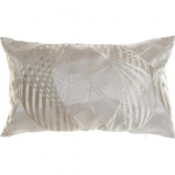Cojín de poliéster beige para decoración del hogar
