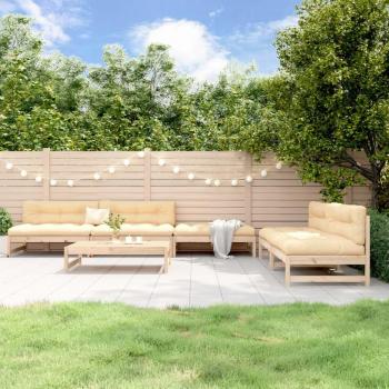 6 Piece Solid Pine Garden Lounge Set