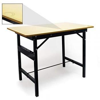 Banco de Trabajo Plegable con Superficie de 150kg y Tablero Lineado con Transportador