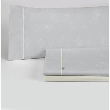 Juego de sábanas Vairy Gris Perla - Cama 135/140 (3 piezas)
