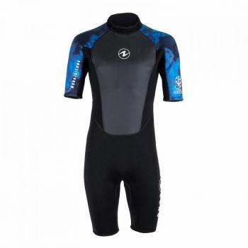Aqualung Traje Corto Hydroflex 3 Mm Negro y Gris para Hombre Adulto