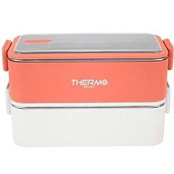 BigBuy SET2 Fiambrera TERMICA Rectangular SS 1.100, Multicolor, 2 x 550 ml