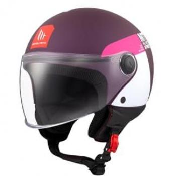 Casco Moto Jet MT Helmets Le Mans 2 SV S Breakout B2 Negro Opaco Talla L