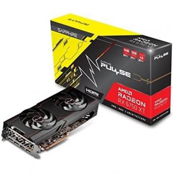 Sapphire Pulse AMD Radeon RX 6750 XT Gaming OC 12GB GDDR6 RDNA 2, 3x DisplayPort, 1x HDMI 2.1