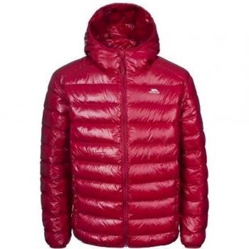 Trespass Ramirez - Chaqueta de pluma para hombre, color burdeos, talla S