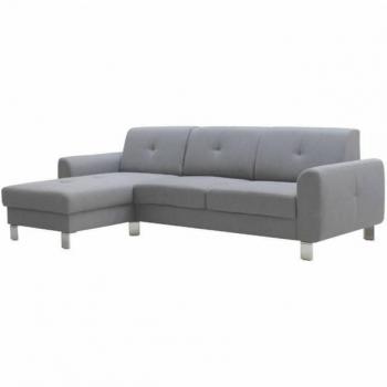 Sofá Moderno Axel Malmo Chaise Longe Color Gris Claro 260 Cm