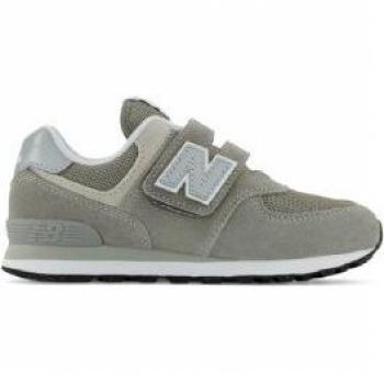 New Balance Kids' 574 Core Hook & Loop Leather Sneakers - Green