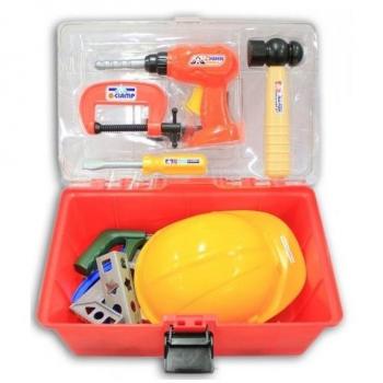 Maletín de Herramientas con Taladro y Casco Fentoys, 42 Piezas Modelo 020560