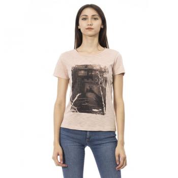 Trussardi Action Pink Cotton Tops & T-Shirt - S