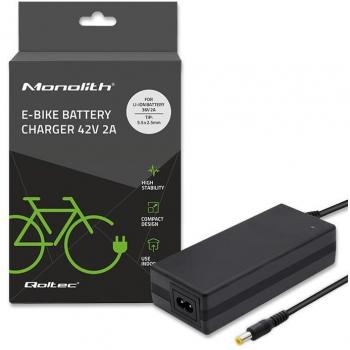 Cargador para baterías de bicicletas eléctricas 36V | 42V | 2A | 5.5*2.5