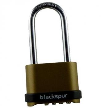 Blackspur BB-PD202 - Candado de combinación con grillete largo